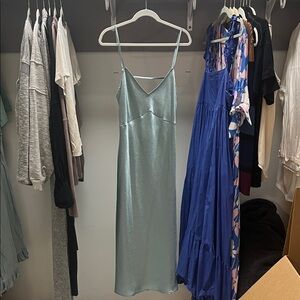Free People Light Blue Midi Dress